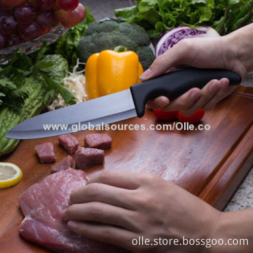 Ceramic Chef Knife with Rubber Handle
